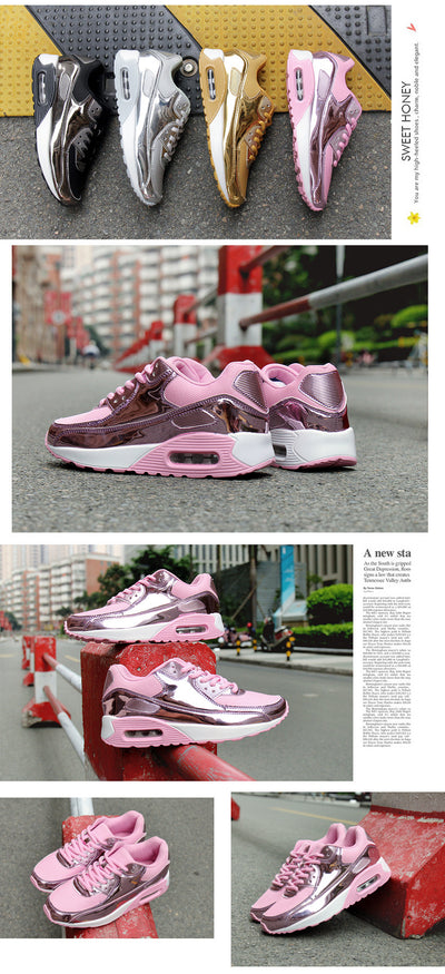Zapatillas Running Yuansu - Malla Transpirable con Cuero Lacado Brillante - Image 11