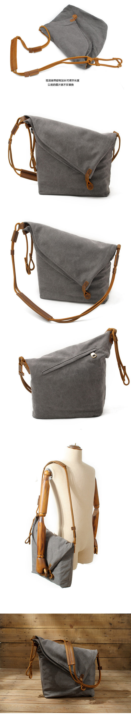 Bolso Retro de Tela con Correa Cruzada - Image 21