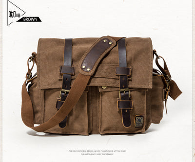 Bolsa de Lona para Hombre con Correa de Hombro - Image 16