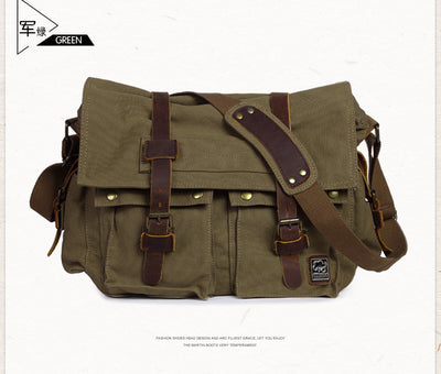 Bolsa de Lona para Hombre con Correa de Hombro - Image 22