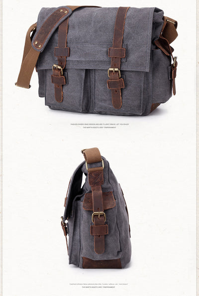 Bolsa de Lona para Hombre con Correa de Hombro - Image 25