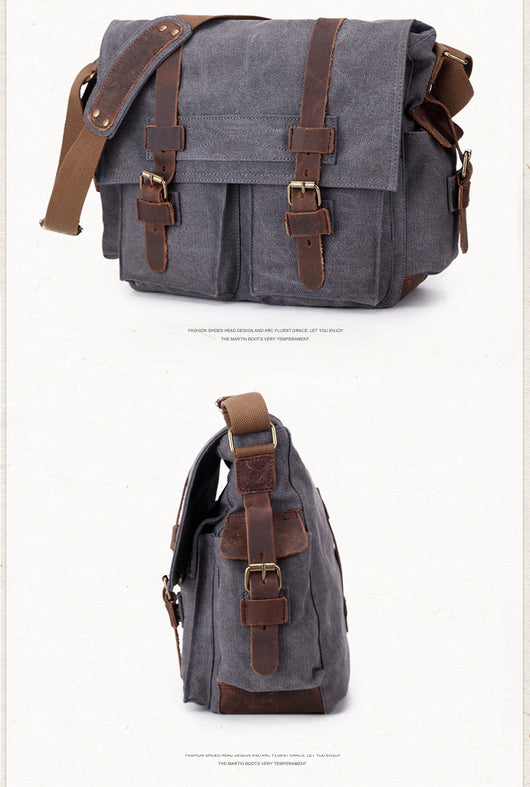 Bolsa de Lona para Hombre con Correa de Hombro - Image 25