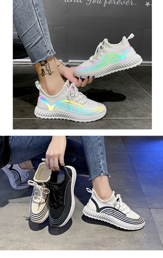 Zapatilla Deportiva Reflectante Tejida para Niña - Image 10