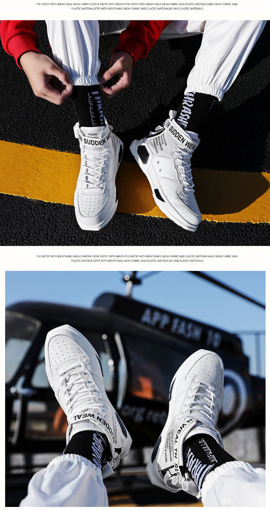 Zapatillas Deportivas Unisex de Suela Gruesa - Estilo Coreano Hip-Hop para Parejas - Image 10