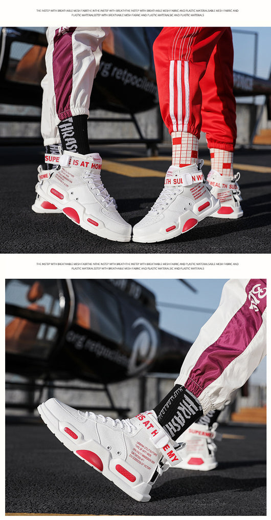 Zapatillas Deportivas Unisex de Suela Gruesa - Estilo Coreano Hip-Hop para Parejas - Image 12