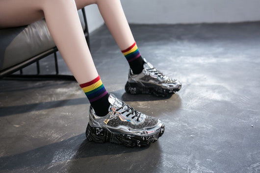 Zapatillas Deportivas Casuales Plataforma con Malla Transpirable - Image 25