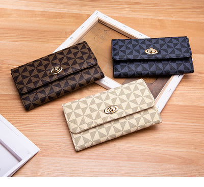 Billetera Compacta Coreana Multicompartimento con Relieve - Image 27