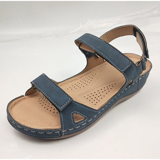 Sandalias Casuales Cómodas Talla Grande con Tacón Bajo y Punta Redonda - Image 13