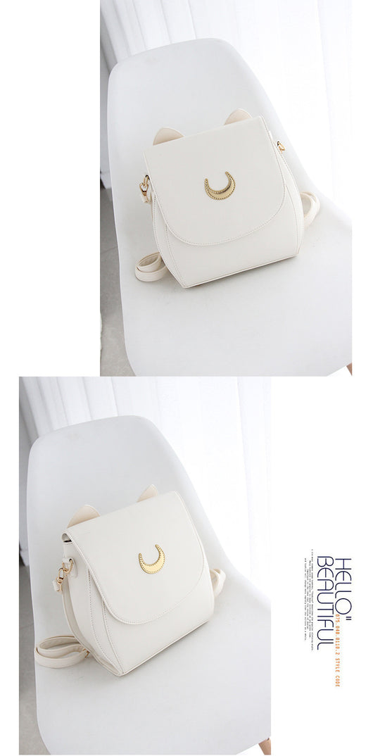 Bolso Mochila Convertible Diseño Gatita Luna - Image 4
