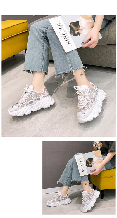 Zapatillas Deportivas Mujer Verano - Malla Transpirable con Suela Gruesa - Image 5