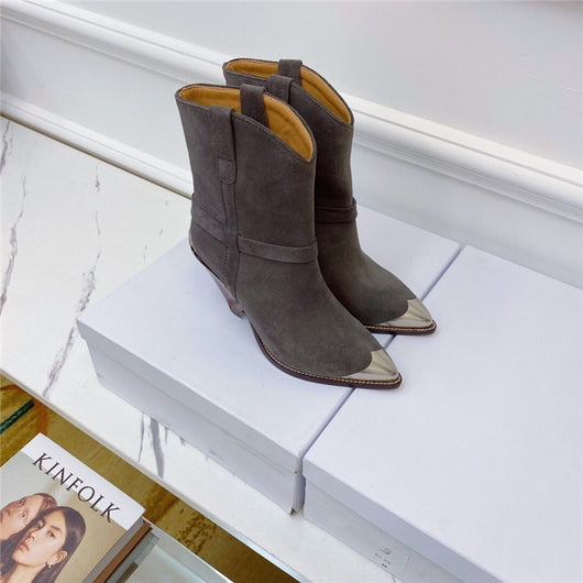 Botas para Mujer Punta Aguda con Refuerzo de Acero y Tacón Perfilado - Image 10