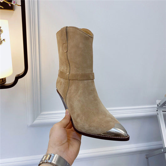 Botas para Mujer Punta Aguda con Refuerzo de Acero y Tacón Perfilado - Image 16