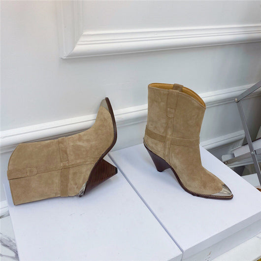Botas para Mujer Punta Aguda con Refuerzo de Acero y Tacón Perfilado - Image 17