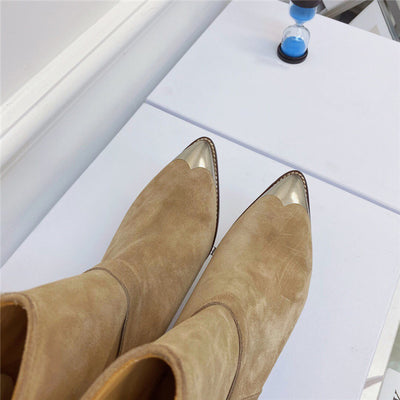 Botas para Mujer Punta Aguda con Refuerzo de Acero y Tacón Perfilado - Image 18