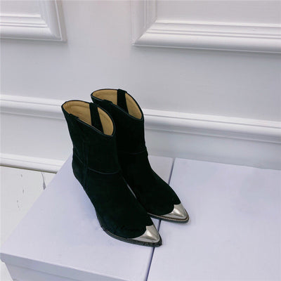 Botas para Mujer Punta Aguda con Refuerzo de Acero y Tacón Perfilado - Image 20