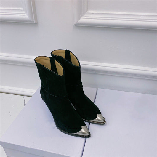 Botas para Mujer Punta Aguda con Refuerzo de Acero y Tacón Perfilado - Image 20