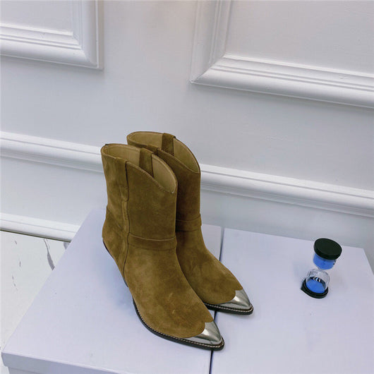 Botas para Mujer Punta Aguda con Refuerzo de Acero y Tacón Perfilado - Image 25