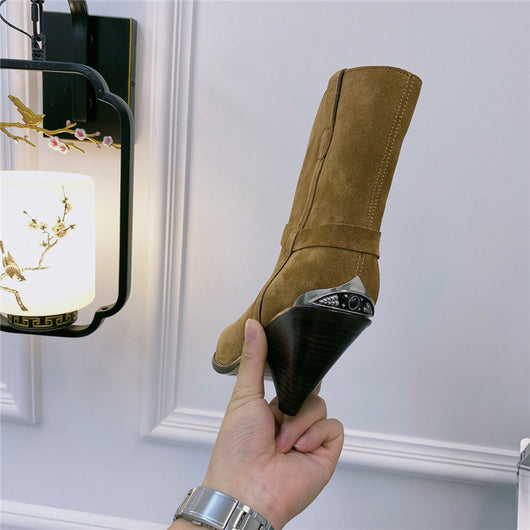 Botas para Mujer Punta Aguda con Refuerzo de Acero y Tacón Perfilado - Image 28