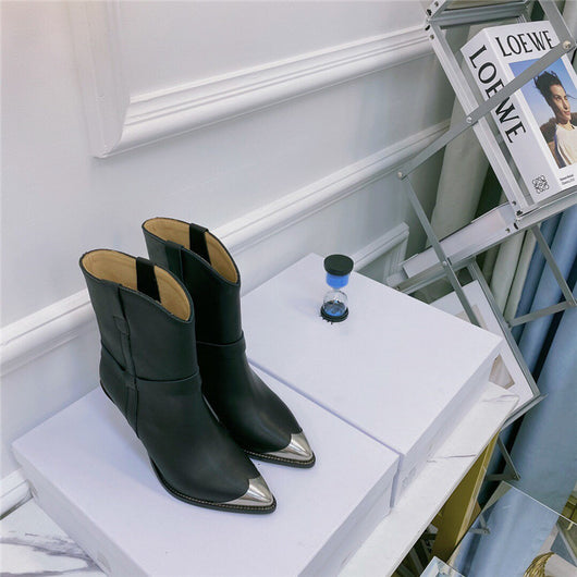 Botas para Mujer Punta Aguda con Refuerzo de Acero y Tacón Perfilado - Image 29