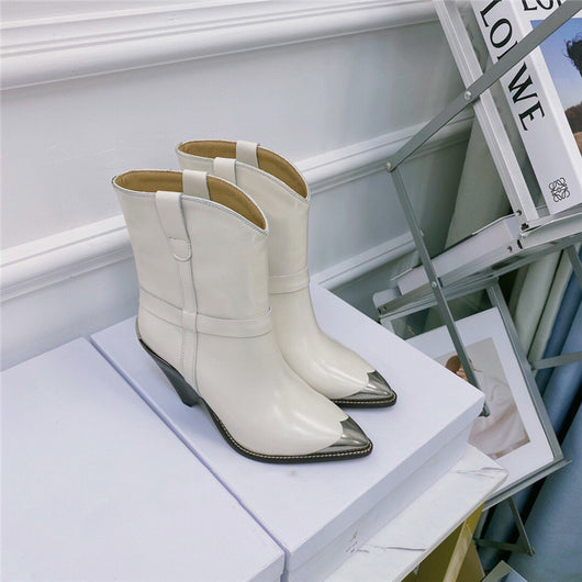 Botas para Mujer Punta Aguda con Refuerzo de Acero y Tacón Perfilado - Image 34