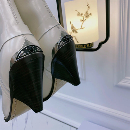 Botas para Mujer Punta Aguda con Refuerzo de Acero y Tacón Perfilado - Image 37