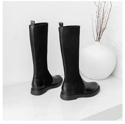 Botas de Punto Elástico para Mujer - Estilo Influencer Versátil - Image 18