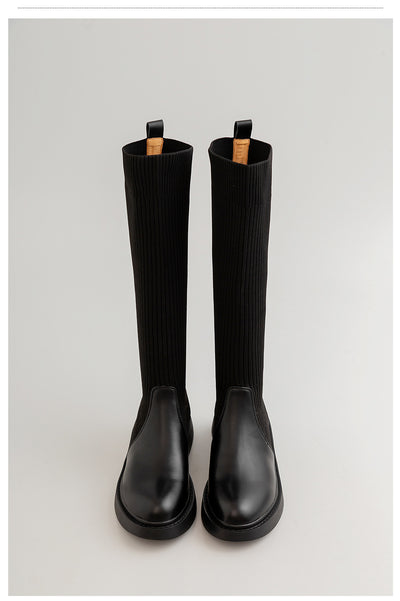 Botas de Punto Elástico para Mujer - Estilo Influencer Versátil - Image 21