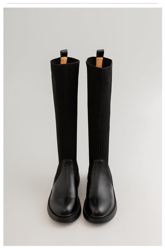 Botas de Punto Elástico para Mujer - Estilo Influencer Versátil - Image 21