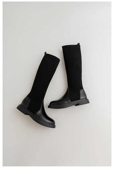 Botas de Punto Elástico para Mujer - Estilo Influencer Versátil - Image 23