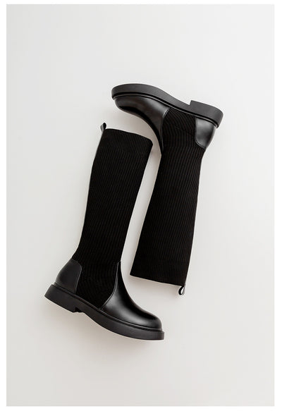 Botas de Punto Elástico para Mujer - Estilo Influencer Versátil - Image 24