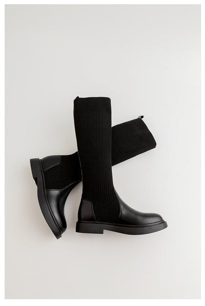 Botas de Punto Elástico para Mujer - Estilo Influencer Versátil - Image 25