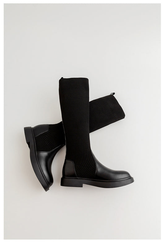 Botas de Punto Elástico para Mujer - Estilo Influencer Versátil - Image 25