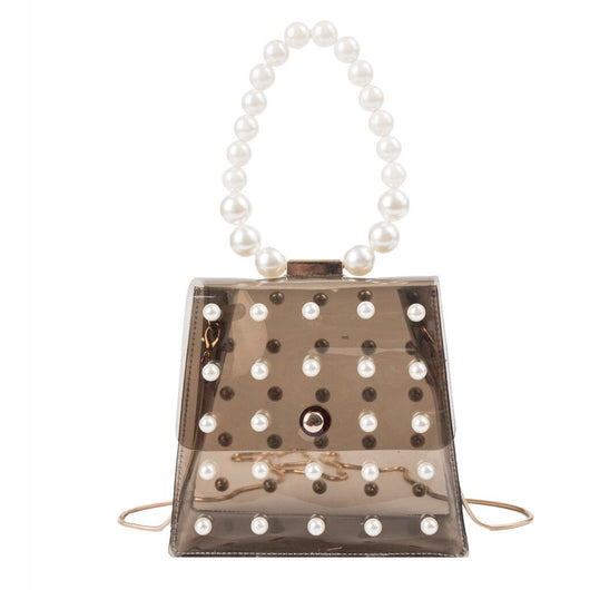 Bolso de Hombro con Cadena y Perlas - Image 7