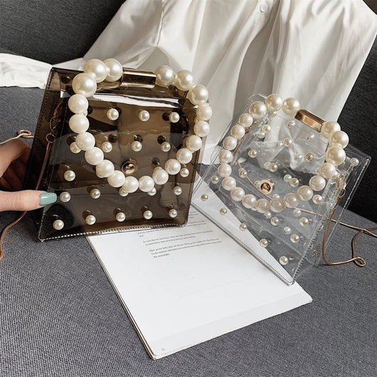 Bolso de Hombro con Cadena y Perlas - Image 12
