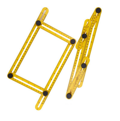 Regla Plegable Multifuncional 4 en 1 con Escala Métrica y Medidor de Ángulos - Image 5
