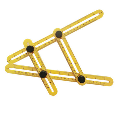 Regla Plegable Multifuncional 4 en 1 con Escala Métrica y Medidor de Ángulos - Image 6