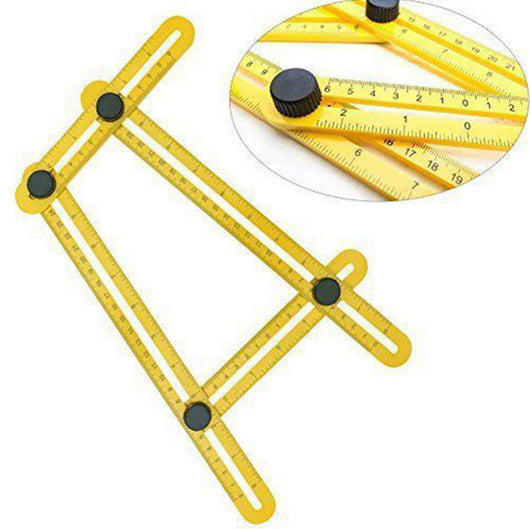 Regla Plegable Multifuncional 4 en 1 con Escala Métrica y Medidor de Ángulos - Image 7