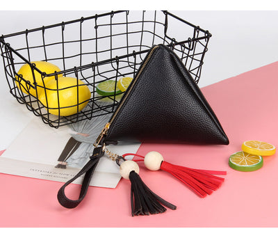 Bolso Mula Triangular con Monedero - Diseño Geométrico para Verano - Image 6