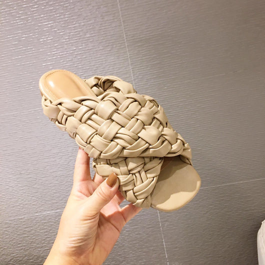 Sandalias Tejidas Cómodas de Tacón Plano para Mujer - Image 17