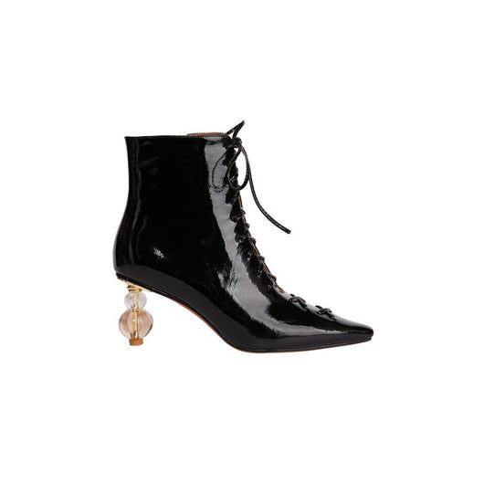 Botas Martin de Cuero con Tacón de Cristal, Cordones y Cierre - Image 18