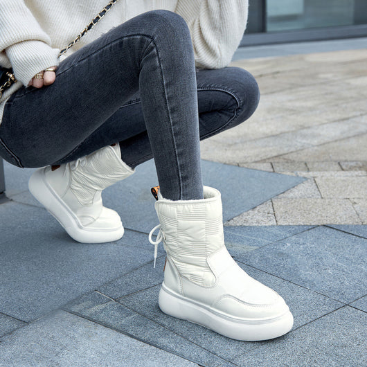 Botas Tobilleras para Mujer con Suela Gruesa y Forro de Terciopelo - Image 14