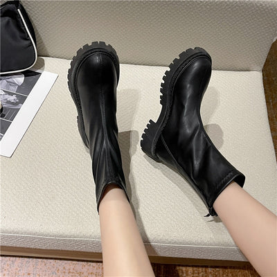Botas Tipo Tubo con Suela Gruesa y Diseño Exclusivo - Image 19