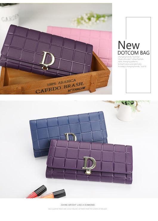 Cartera Larga de Cuadros para Mujer - Clutch de Alta Calidad - Image 6