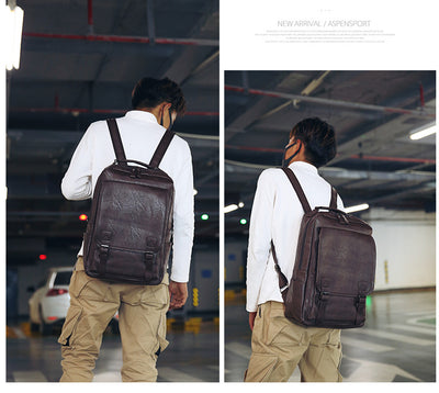 Mochila de Cuero PU Grande para Hombre - Image 18