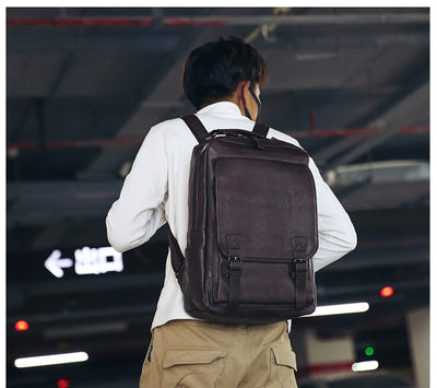 Mochila de Cuero PU Grande para Hombre - Image 19