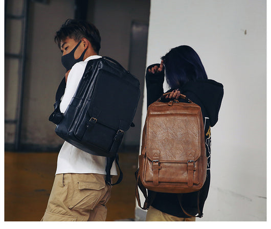 Mochila de Cuero PU Grande para Hombre - Image 21
