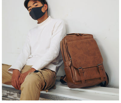 Mochila de Cuero PU Grande para Hombre - Image 23