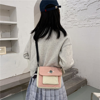 Bolsa de Lona Mini para Estudiante - Bandolera Casual Elegante - Image 8