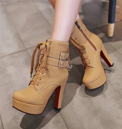Botas de Tacón Grueso Ultra Alto para Mujer - Image 12