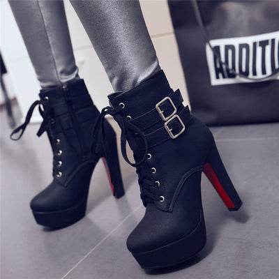Botas de Tacón Grueso Ultra Alto para Mujer - Image 18